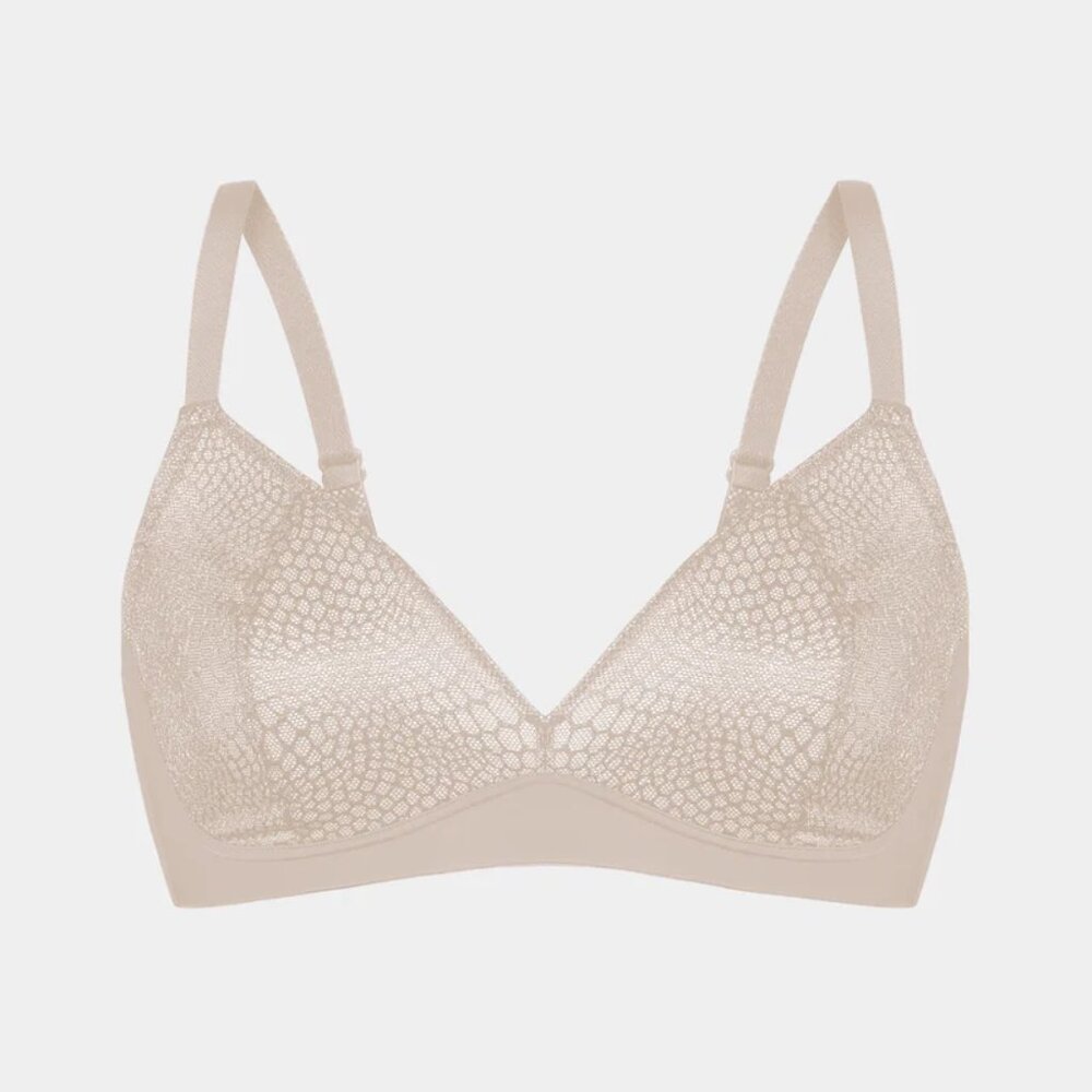 NWT Knix Gossamer Lace Bra in Oyster Size XXL 40B